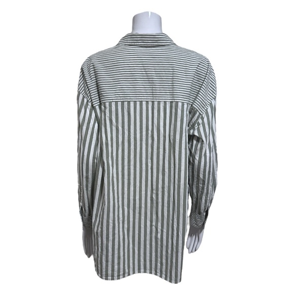 Madewell Multi Stripe Oversized Button Down Shirt Size S - Picture 6 of 8
